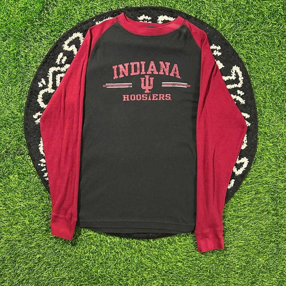 2000s TSI Sports Indiana Hoosiers Thermal Long Sleeve - L; 19x27 (Width/Length)